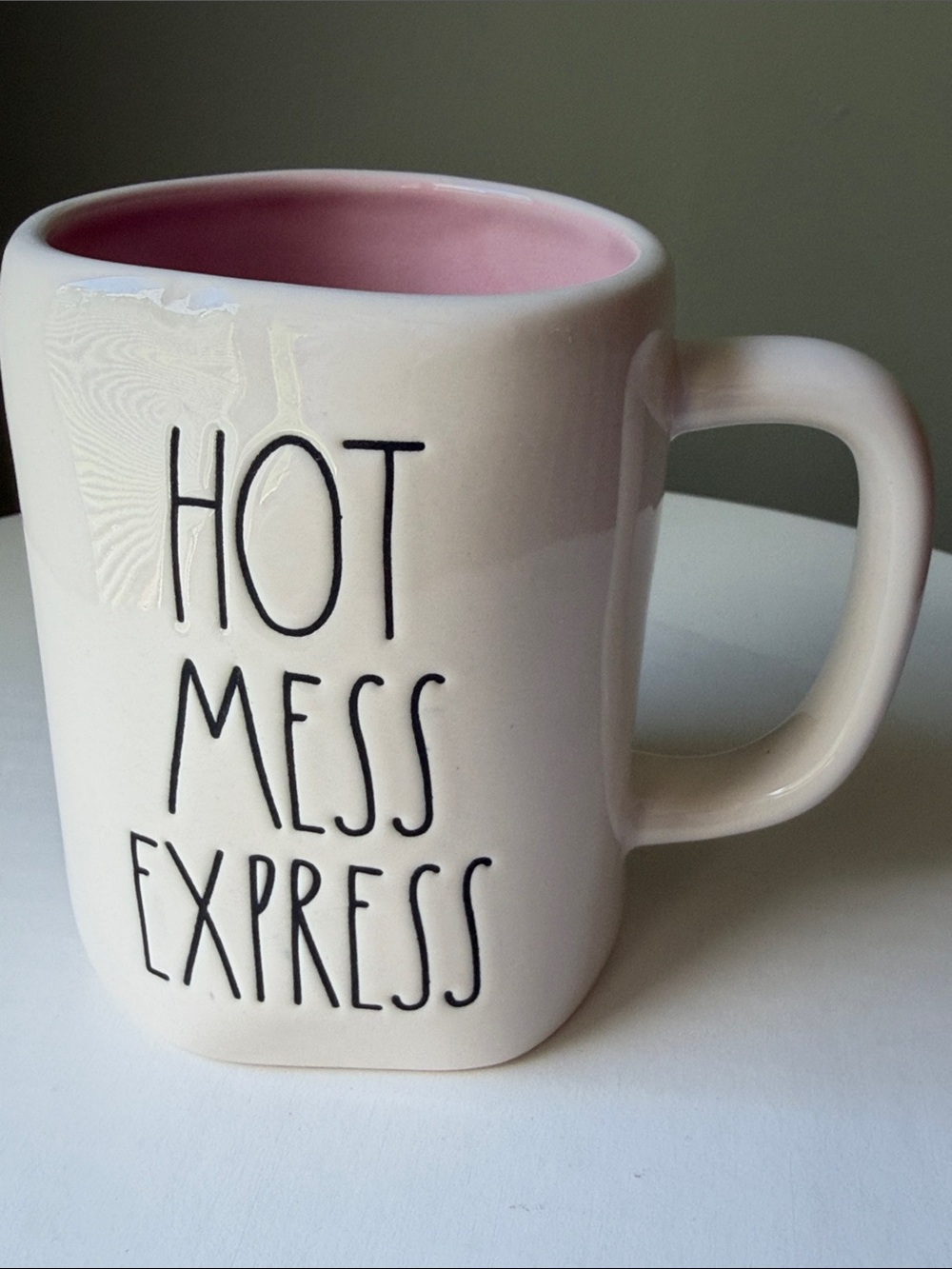Rae Dunn Hot Mess Express Mug Pink Interior Artisan Collection Coffee Mug Gift